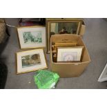 A LARGE QUANTITY OF ASSORTED PICTURES AND PRINTS TO INCLUDE FLORAL OIL PAINTINGS