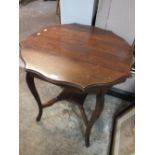A SMALL PIECRUST TABLE