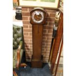 AN OAK GRAND DAUGHTER CLOCK