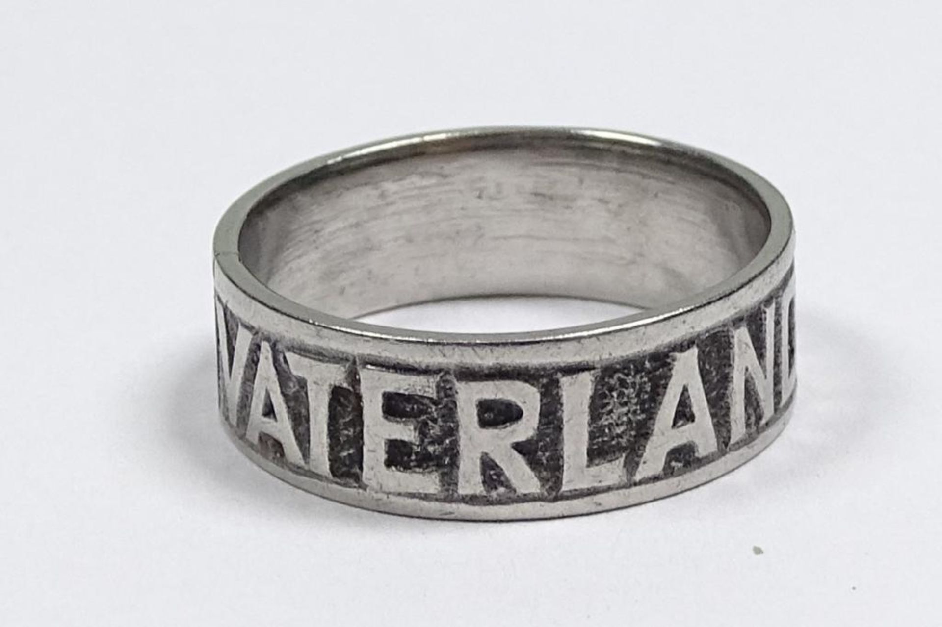 Ring, "Vaterlandsdank 1914",versilbert,wohl Zinn,,Sammleranfertigung,RG 54