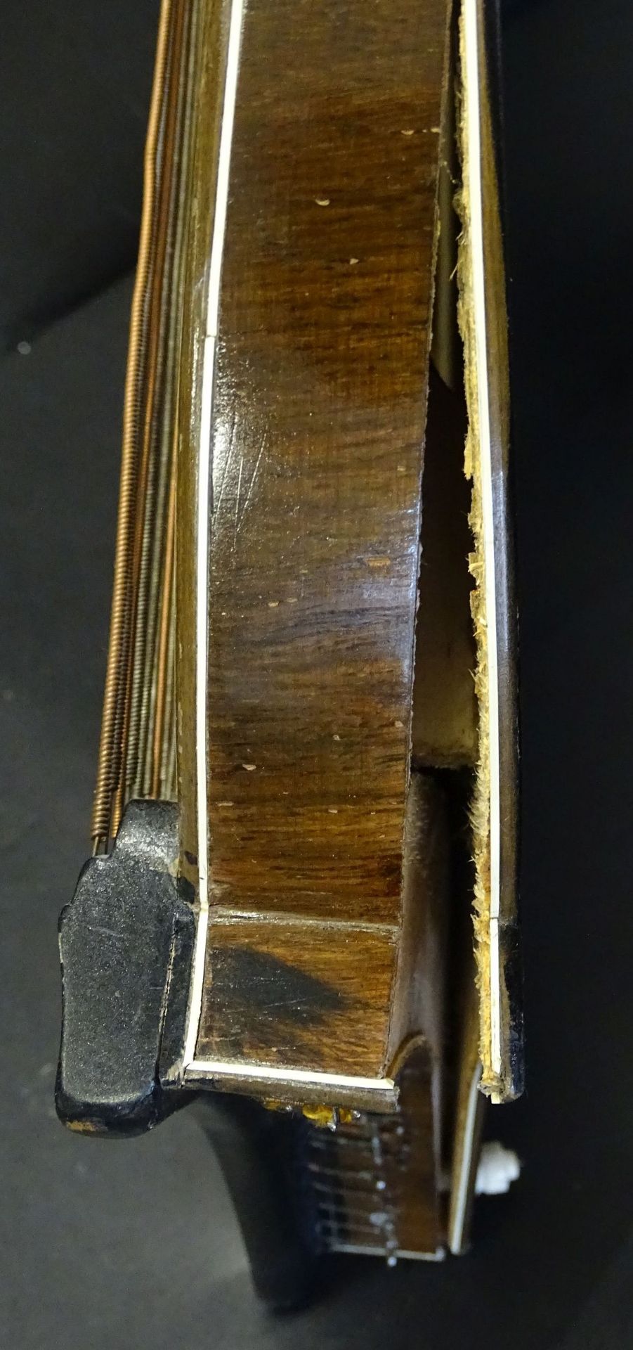 alte Harfenzither, 41 Saiten, Boden Leimstellen gelöst, 70x50 c - Bild 7 aus 8