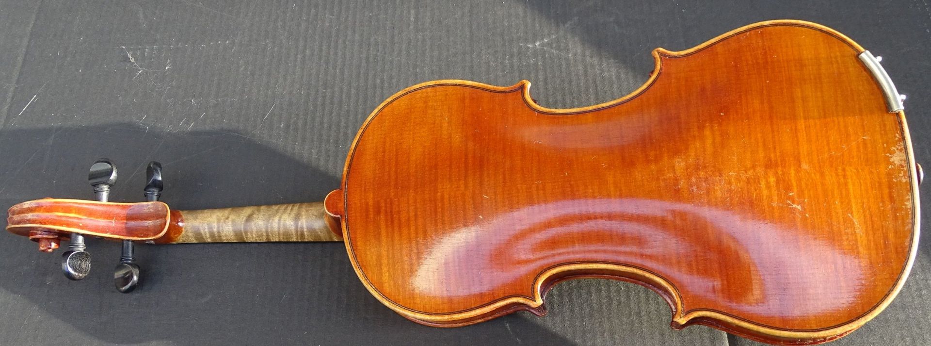 Geige mit Bogen in Koffer, L-55 cm, Gebrauchsspuren - Bild 8 aus 9