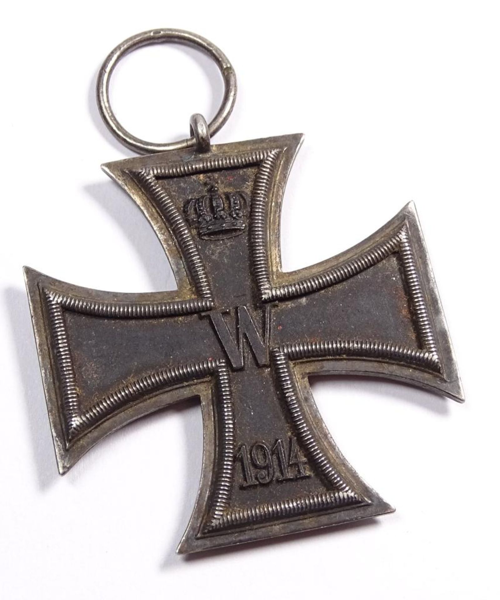 Eisernes Kreuz, 1.WK,2.Klasse,Hersteller auf Öse,Silber (gepr.