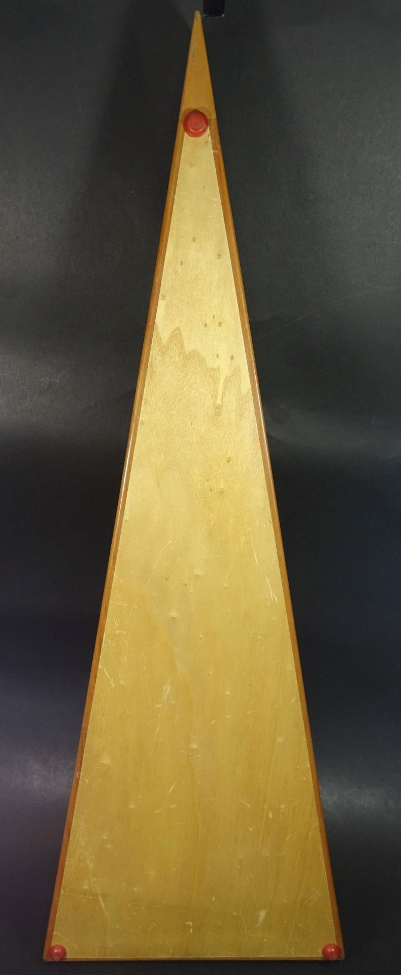 dreieckiges Zupfinstrument, wohl Psalterium, 26x75 cm - Bild 4 aus 5