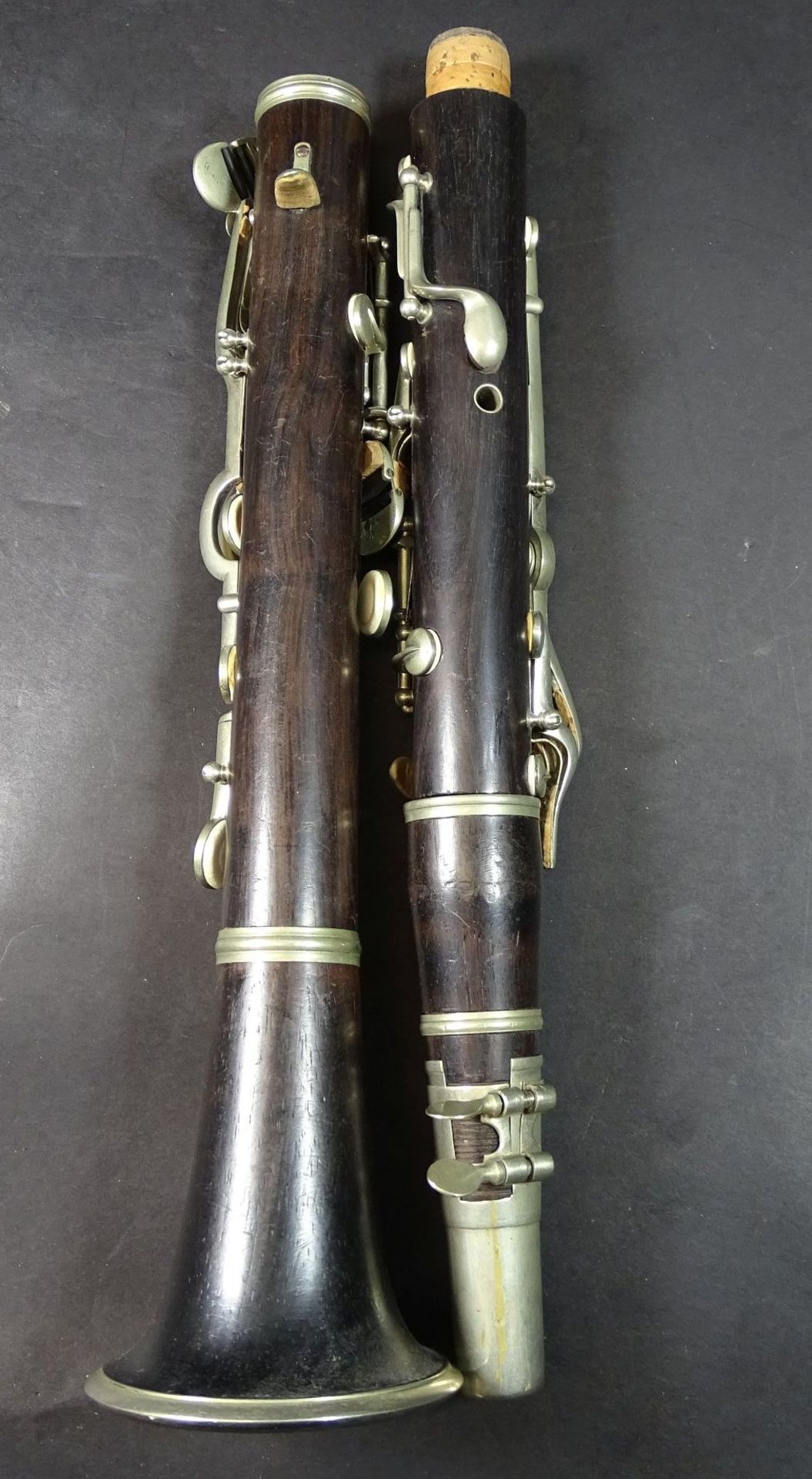 alte Klarinette, zerlegbar, L-58 cm - Bild 4 aus 4