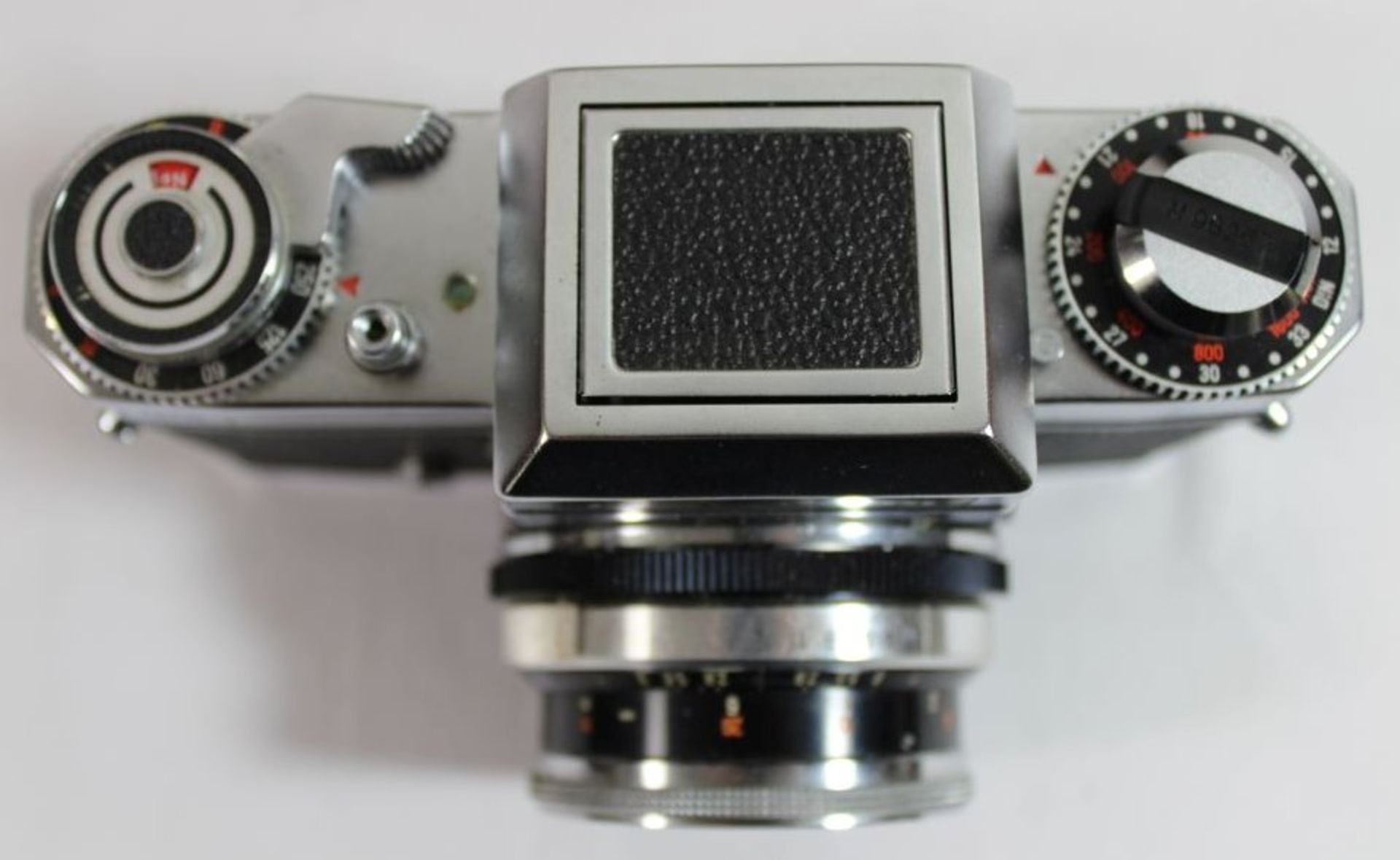 Fotoapparat "Zeiss Ikon Icarex 35", in Breitschaftstasche, Objektiv Zeiss-Ikon Color-Pantar 2,8/ - Bild 2 aus 4