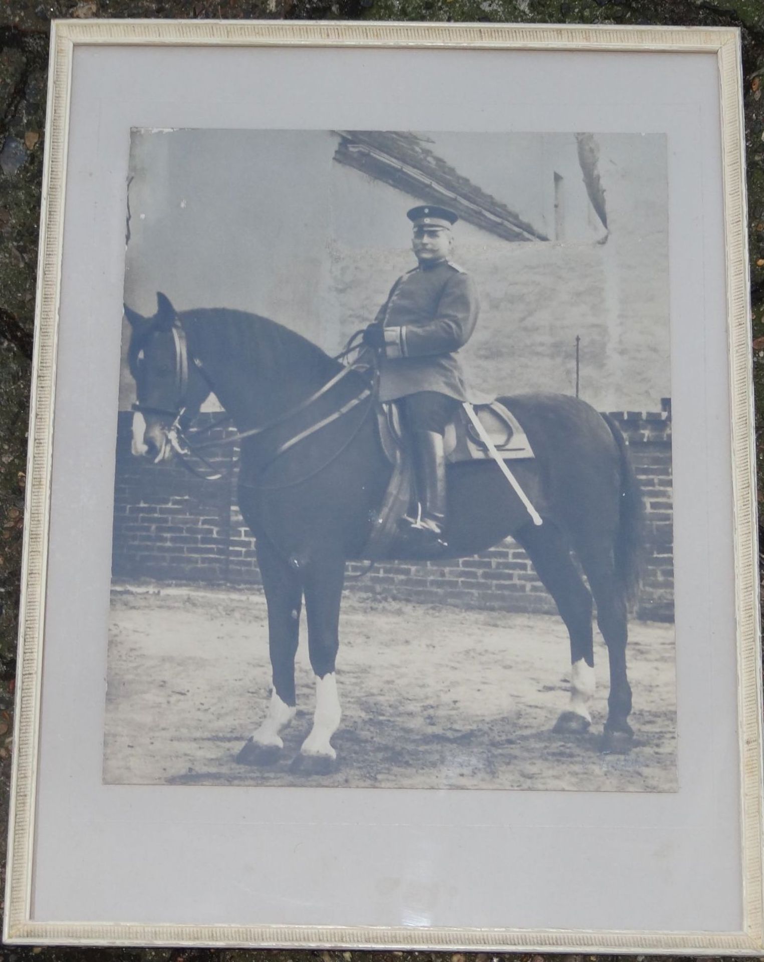 Soldat zu Pferde, orig. Foto signiert, rückseitig Vit