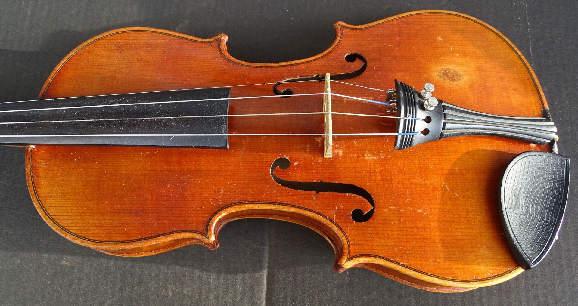 Geige mit Bogen in Koffer, L-55 cm, Gebrauchsspuren - Bild 4 aus 9