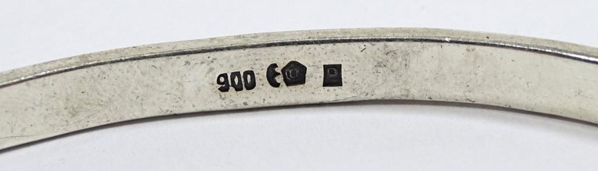 Armreif,900er Silber,20,3gr., 72x56mm, b-5,2mm - Bild 2 aus 4