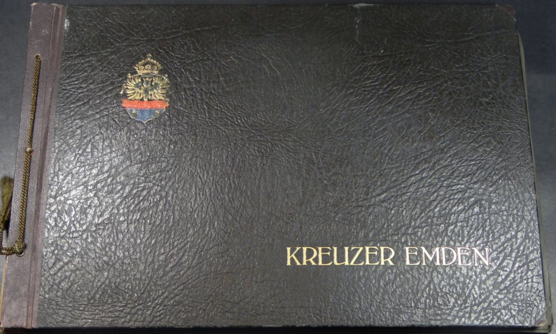 Fotoalbum mit 189 Fotos "Kreuzer Emden" Weltreise 1926-28, grossteils 9x13 cm