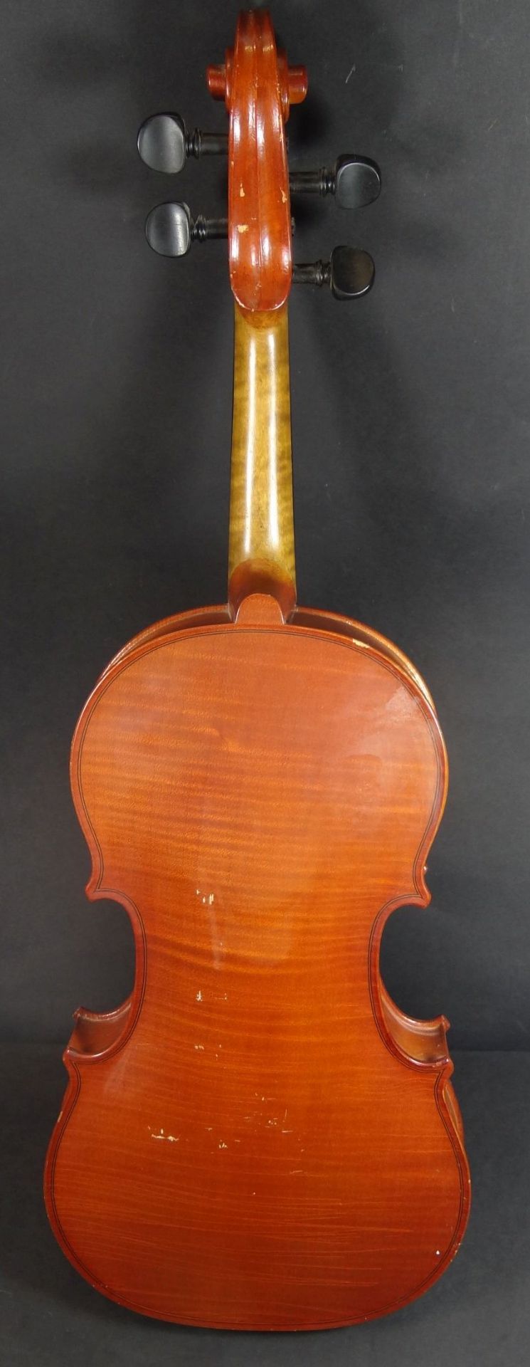 Violine , innen Etikette "Tartini Konzert Violine" Model Strradivarius 1725, Kratzer, einige - Bild 7 aus 10