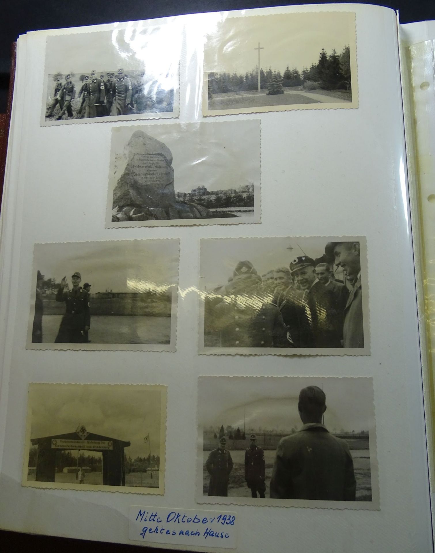 umfangreiches Fotoalbum mit ca. 450 Bilder, ab 1938, Beginn mit RAD,1944 Winter zum Schluss - Bild 2 aus 10