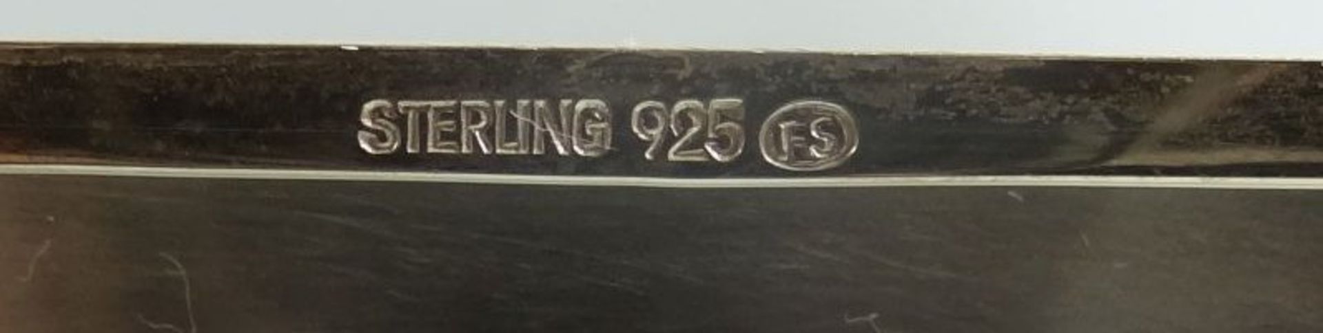 eckiges Silber-925- Zigarettenetui, 10x9 cm, 158 gr. - Bild 6 aus 6