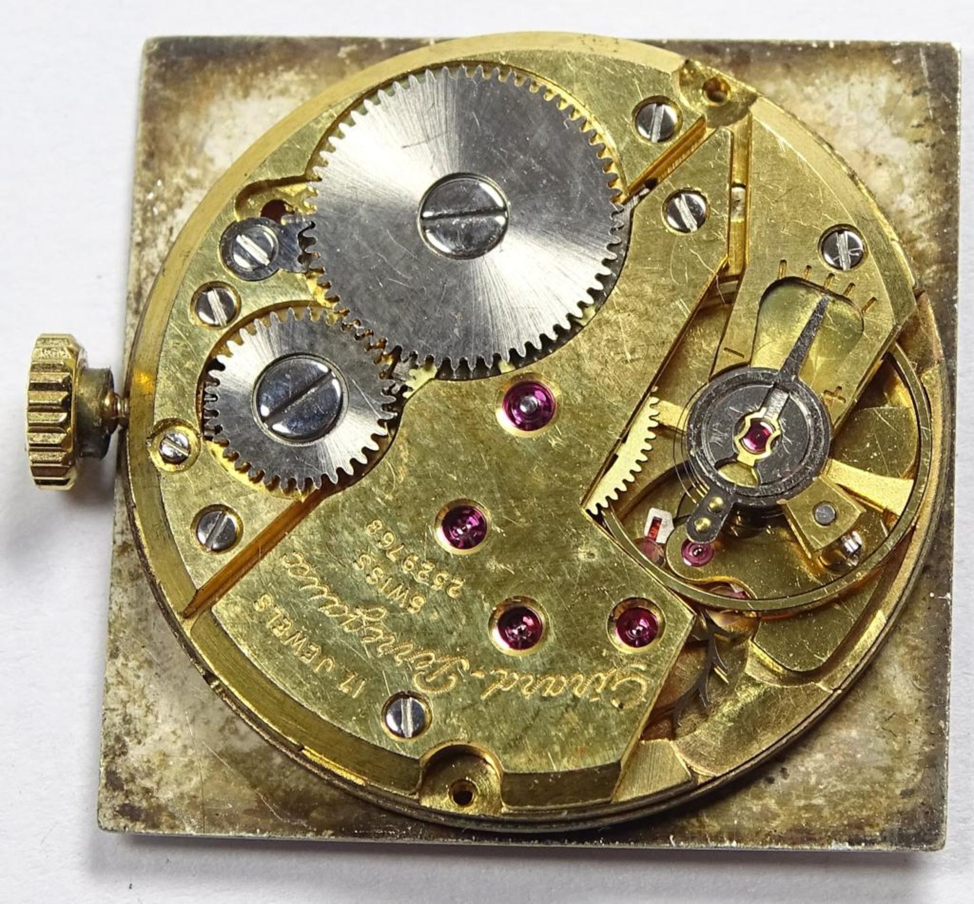Armbanduhren WERK - "Girard Perregaux", mechanisch,Werk löuft, 24x23,7m - Bild 2 aus 2