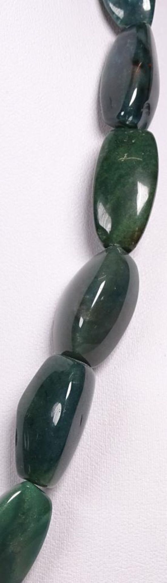 Halskette,wohl Blutjaspis,L-42cm - Bild 3 aus 4