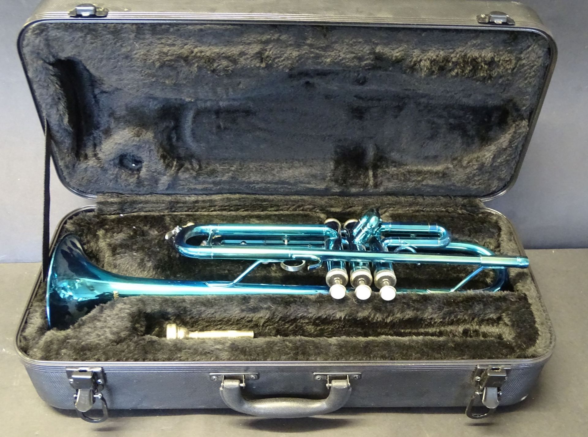 Trompete in Koffer "Albatross" blau