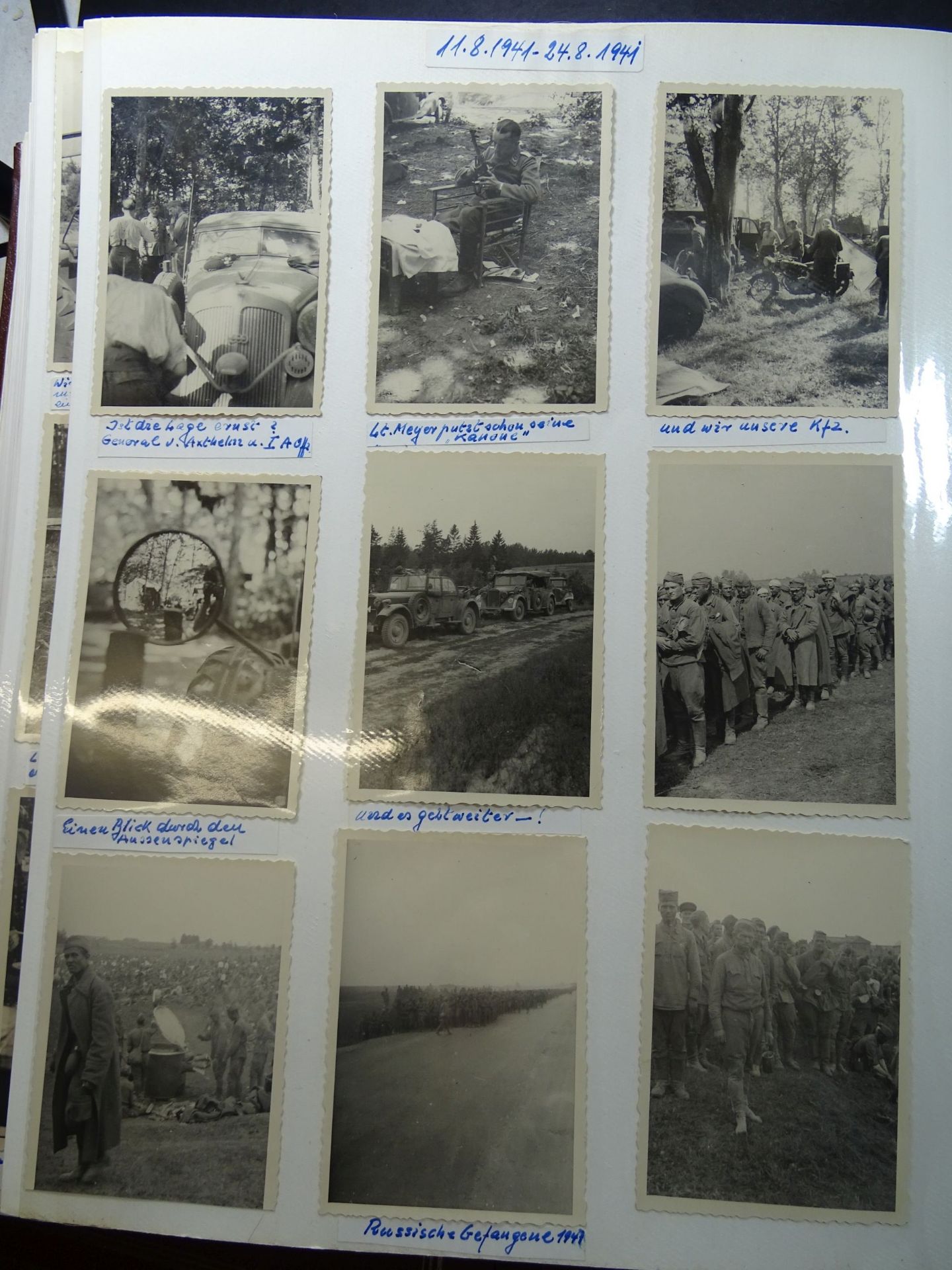 umfangreiches Fotoalbum mit ca. 450 Bilder, ab 1938, Beginn mit RAD,1944 Winter zum Schluss - Bild 6 aus 10