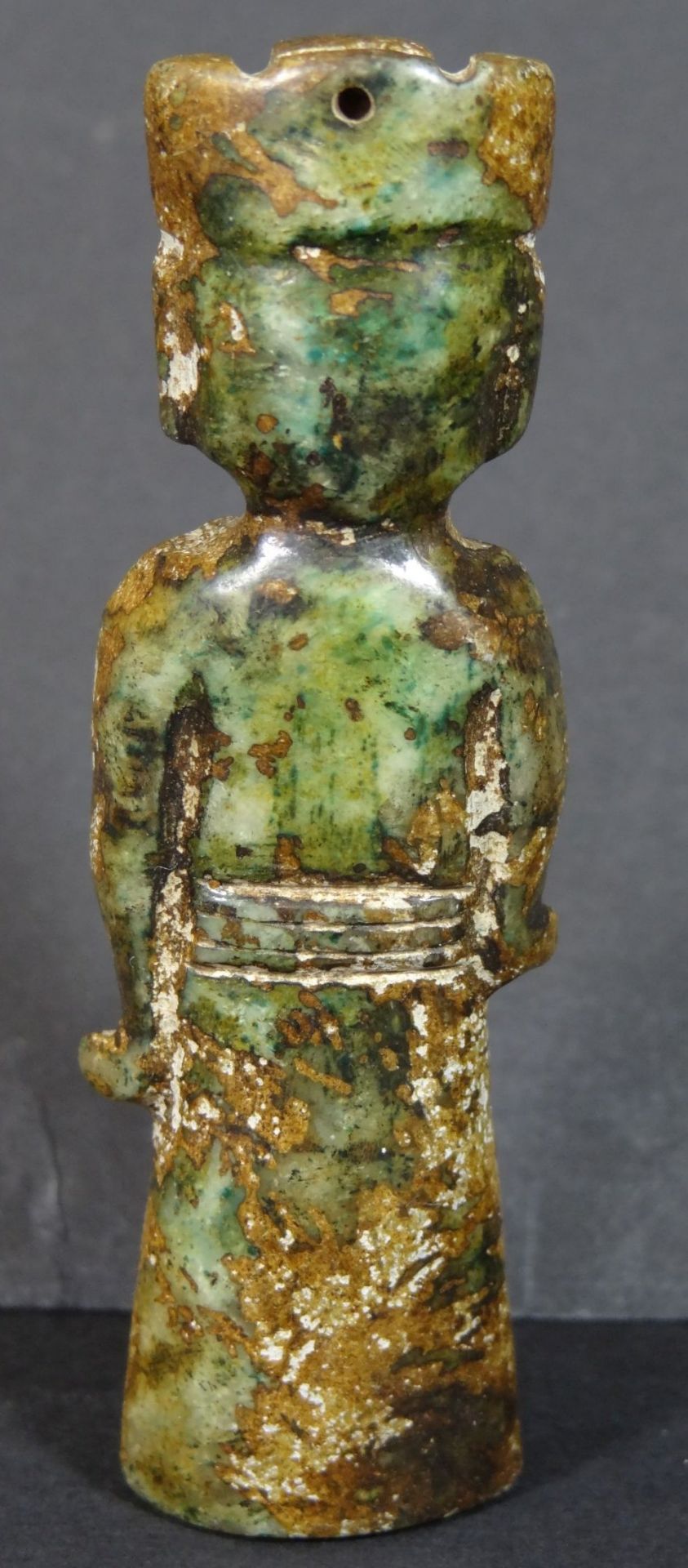 Jade (?) Figur, Frau, H-7,5 cm - Bild 2 aus 4