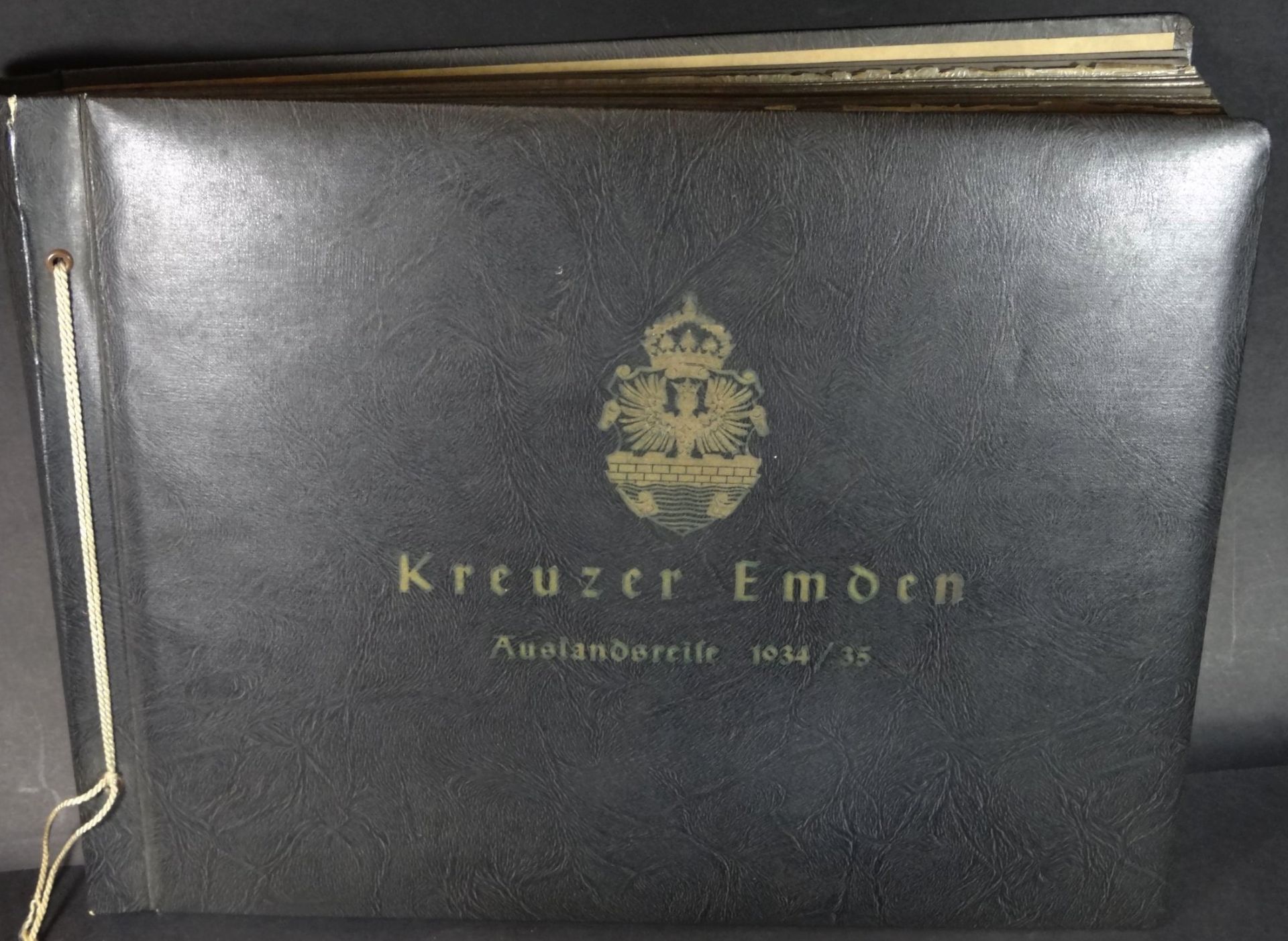 Fotoalbum "Kreuzer Emden Auslandsreise 1934/35", 253 Fotos, grossteils beschriftet
