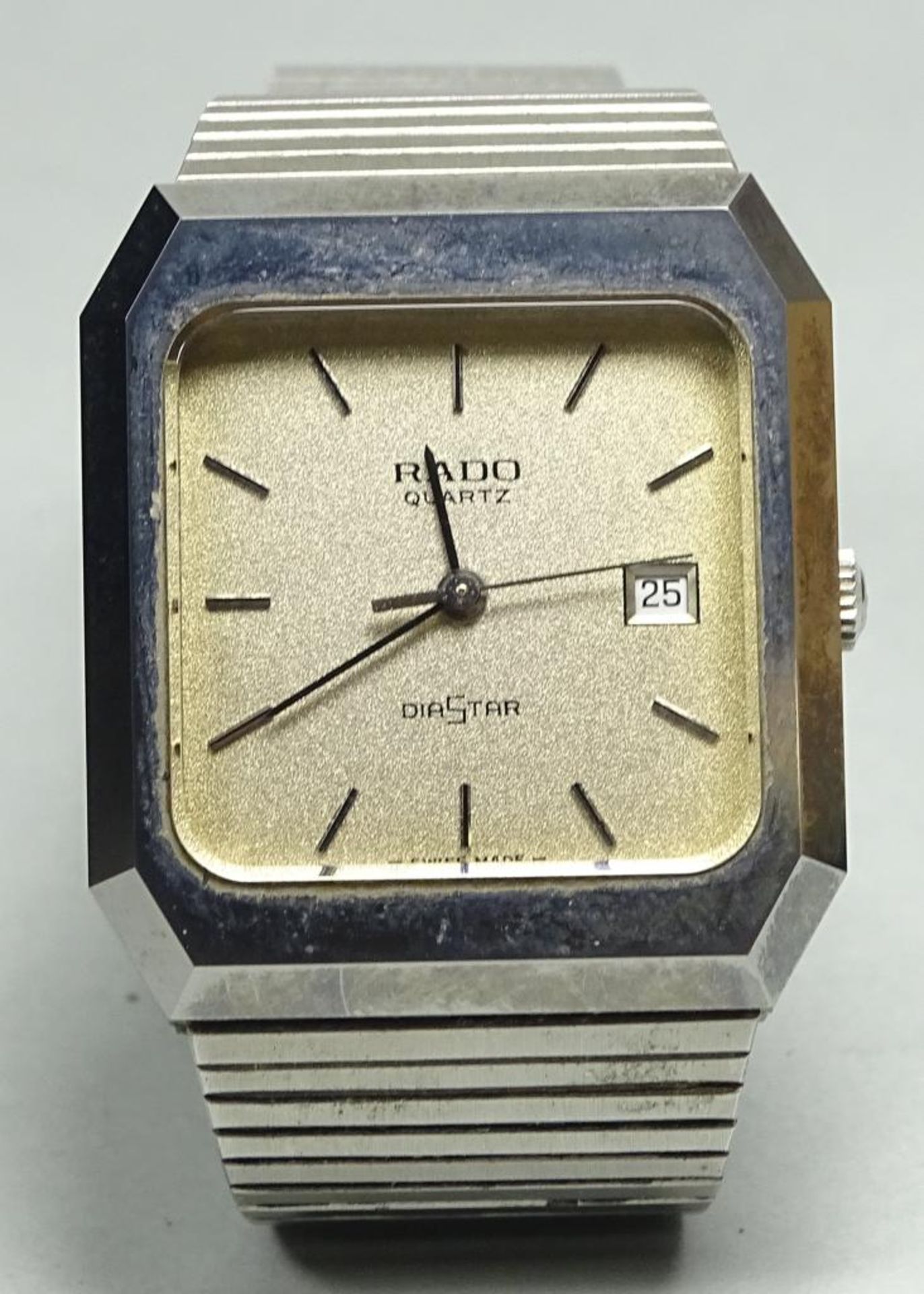 Armbanduhr "Rado-Diastar",Quartz,Saphirglas,Edelstahl,Gehäuse 31x29mm,Funktion nicht geteste
