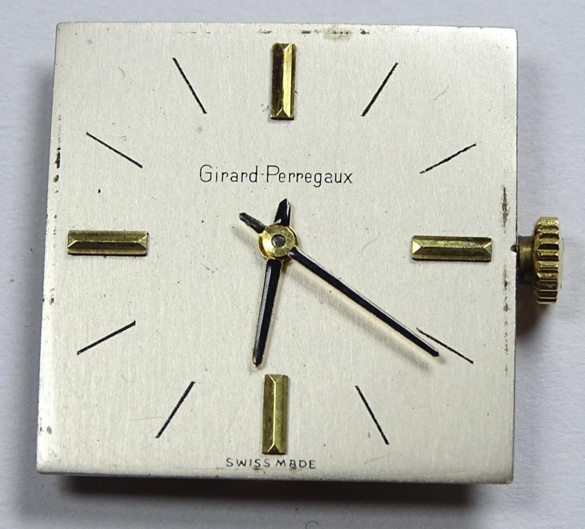 Armbanduhren WERK - "Girard Perregaux", mechanisch,Werk löuft, 24x23,7m