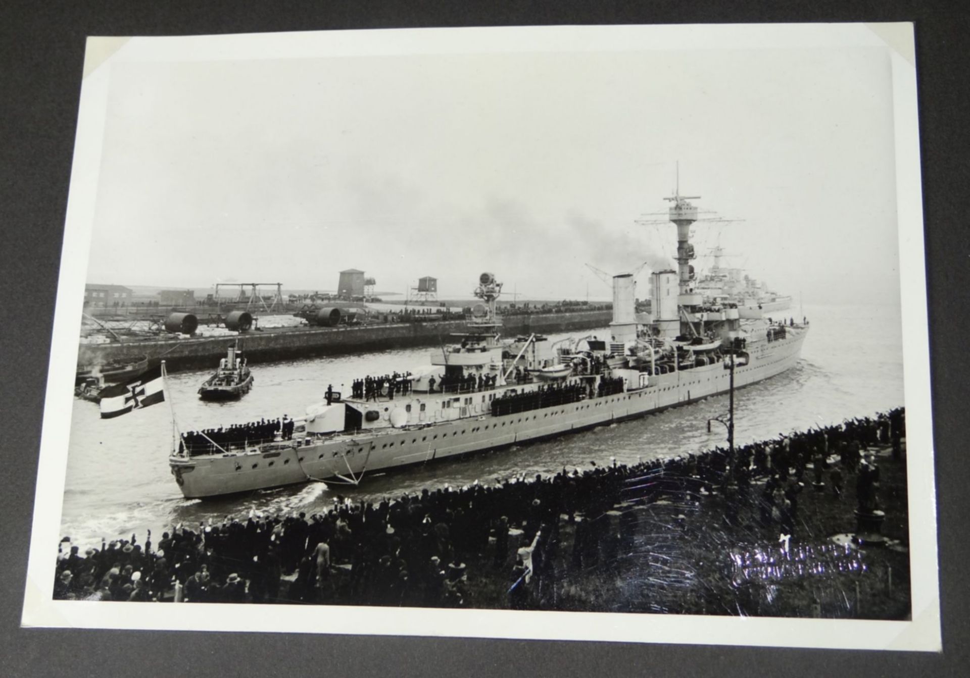 Fotoalbum "Kreuzer Emden Auslandsreise 1934/35", 253 Fotos, grossteils beschriftet - Bild 7 aus 10