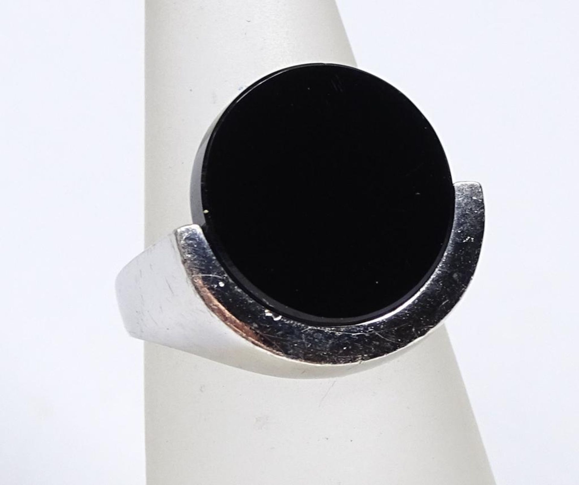 Ring, 925er Silber,Onyx?,4,7gr., RG 49 - Bild 2 aus 4