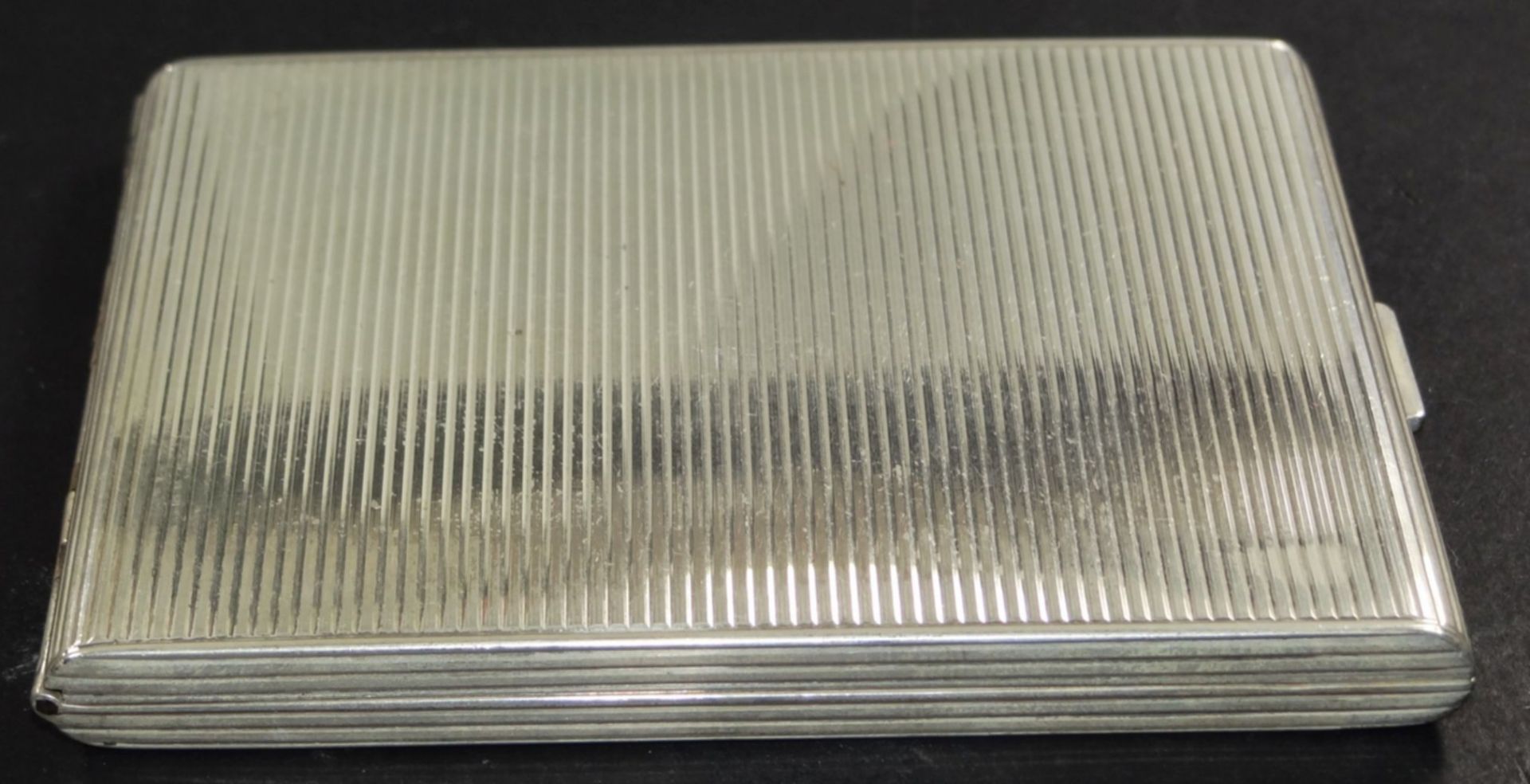 eckiges Silber-925- Zigarettenetui, 10x9 cm, 158 gr. - Bild 3 aus 6