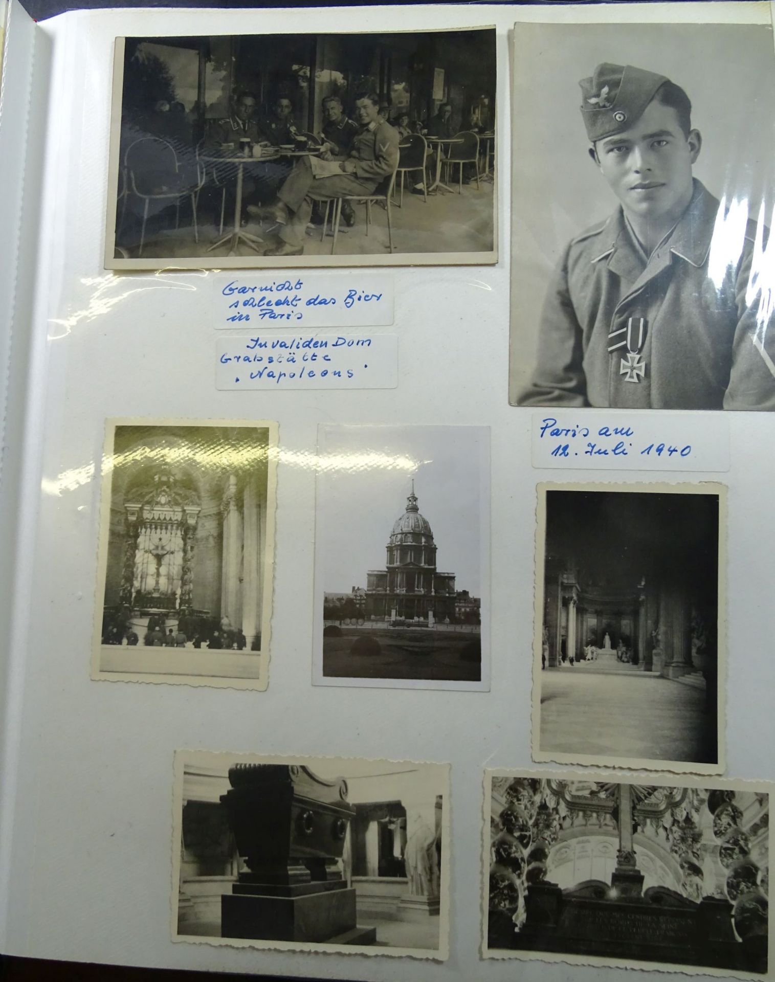 umfangreiches Fotoalbum mit ca. 450 Bilder, ab 1938, Beginn mit RAD,1944 Winter zum Schluss - Bild 5 aus 10