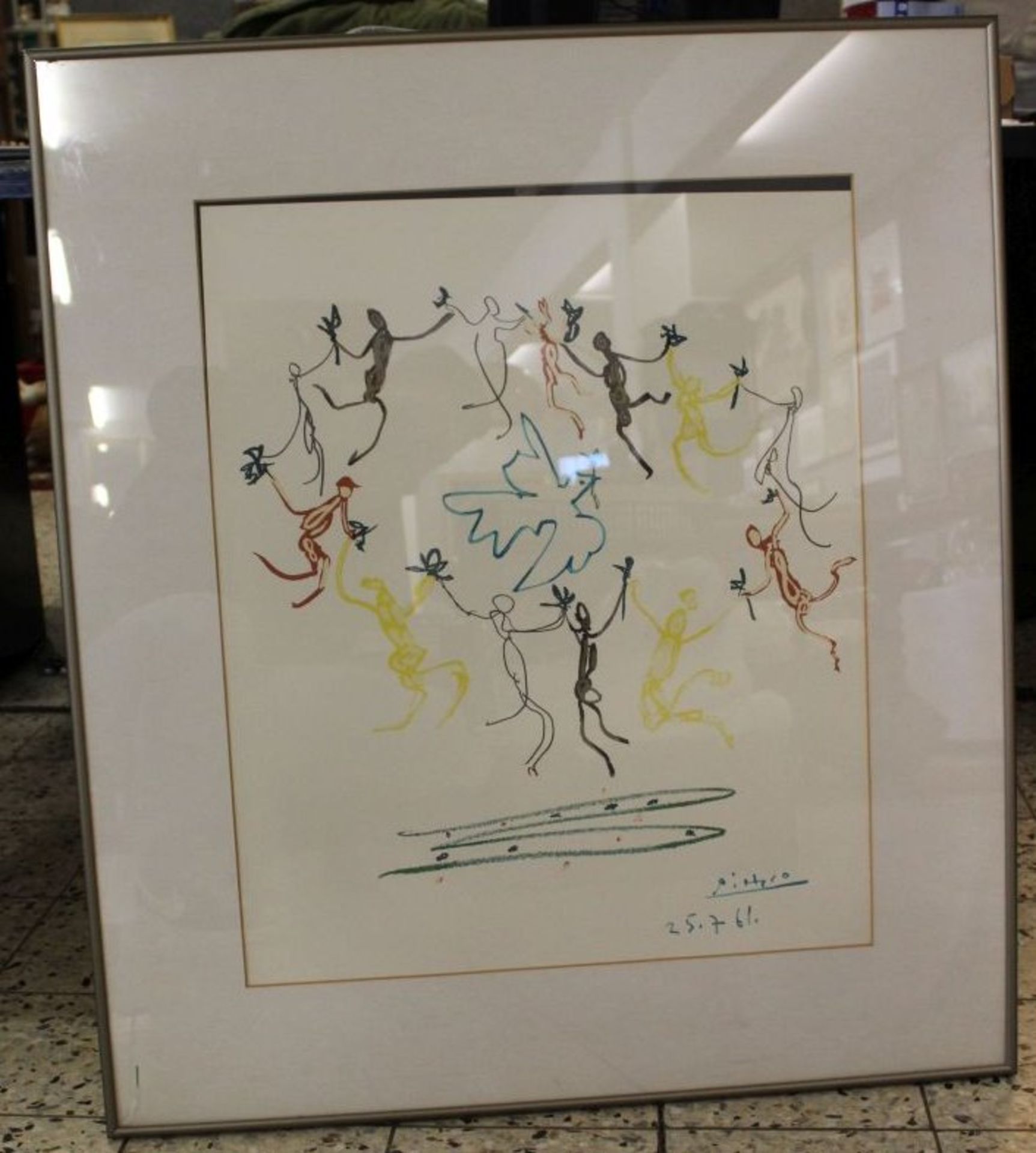 Pablo Picasso (1881-1973), La Ronde de la Jeunesse, 1961, Farblithographie, Druck rechts unten im - Bild 4 aus 4