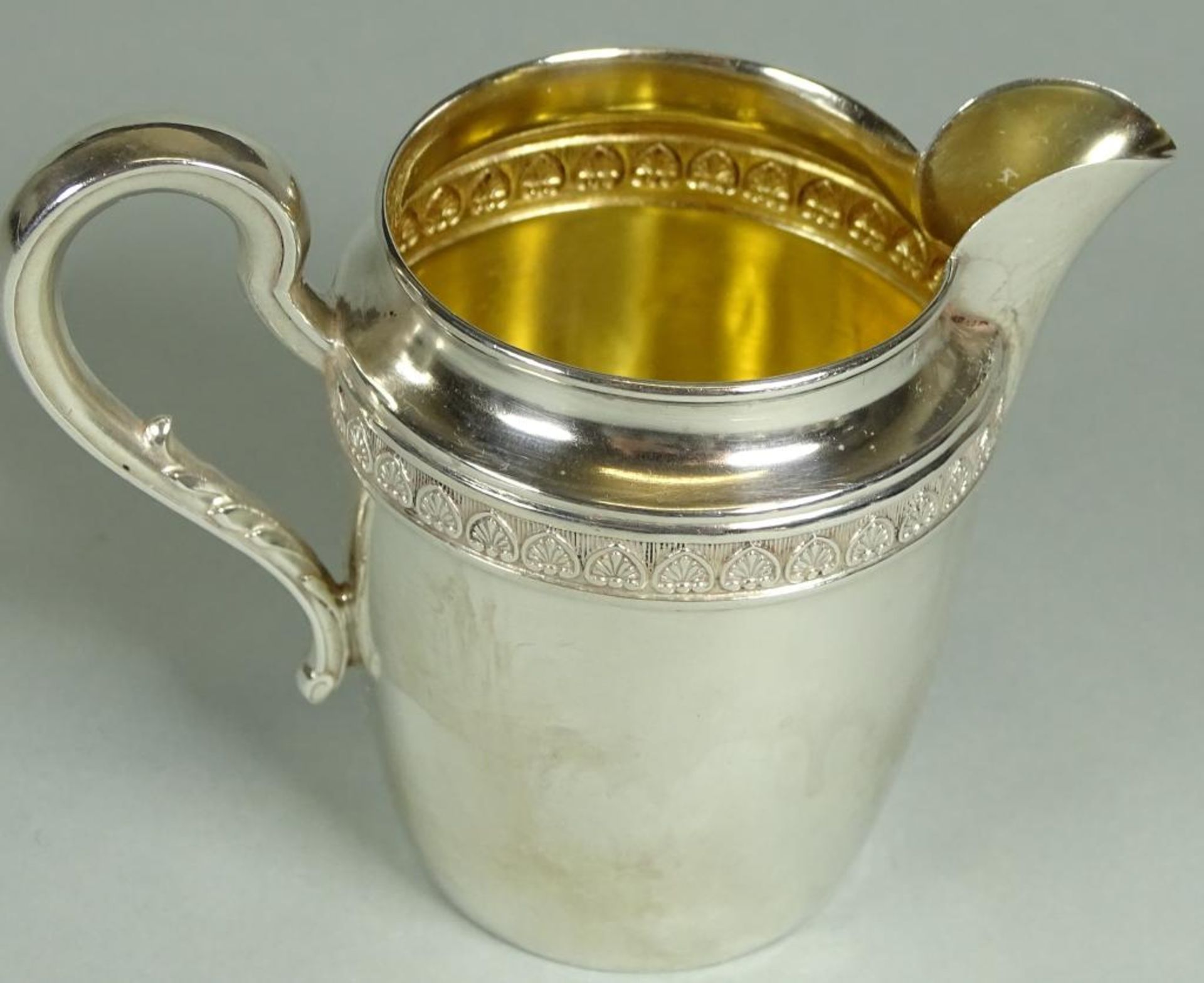 Milchkännchen, 800er Silber,innen vergoldet,H-6,5cm,40,3gr - Bild 2 aus 4