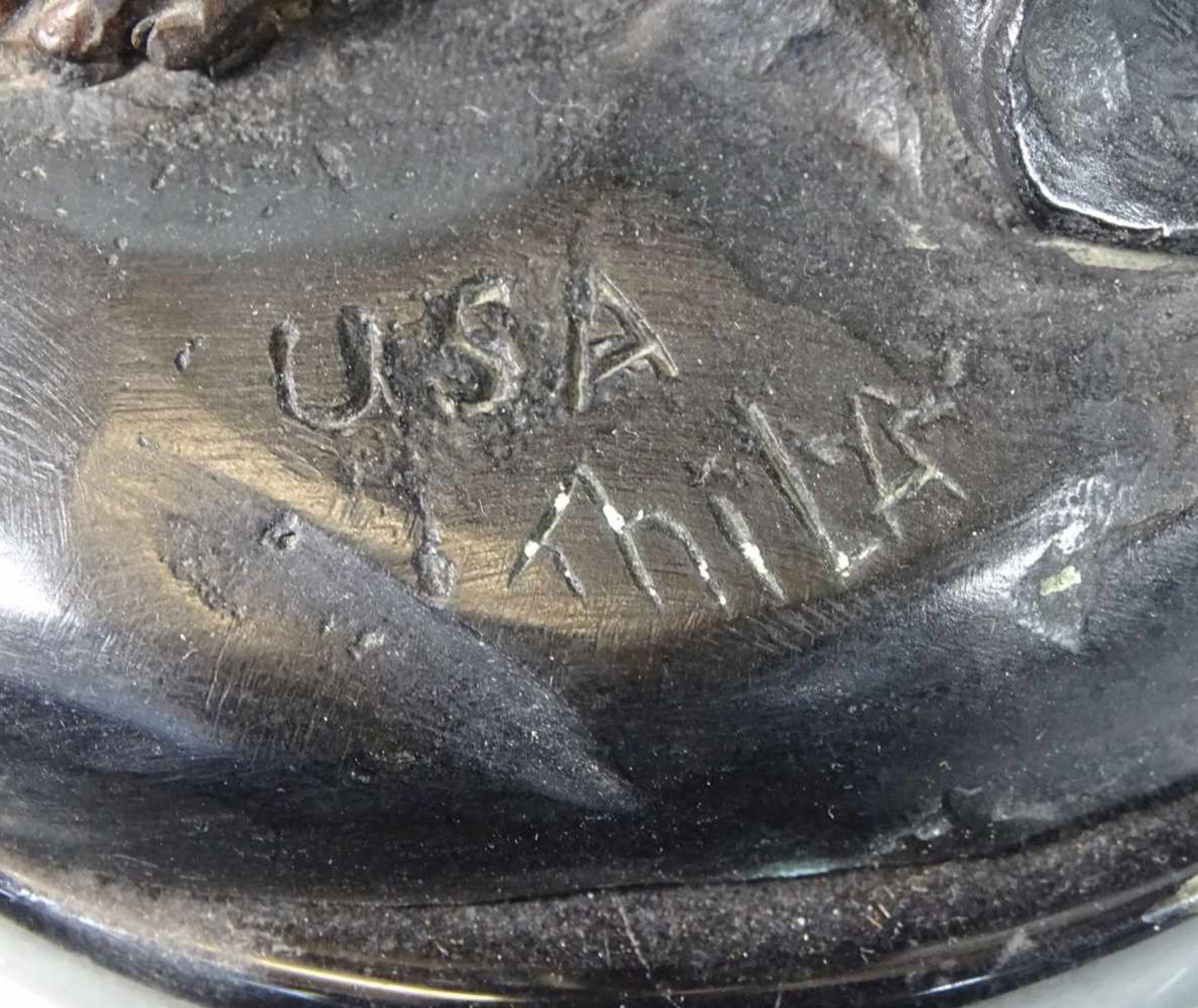 Thila, USA,signierte hohe Bronze "Wasserträgerin", H-48 c - Bild 6 aus 7