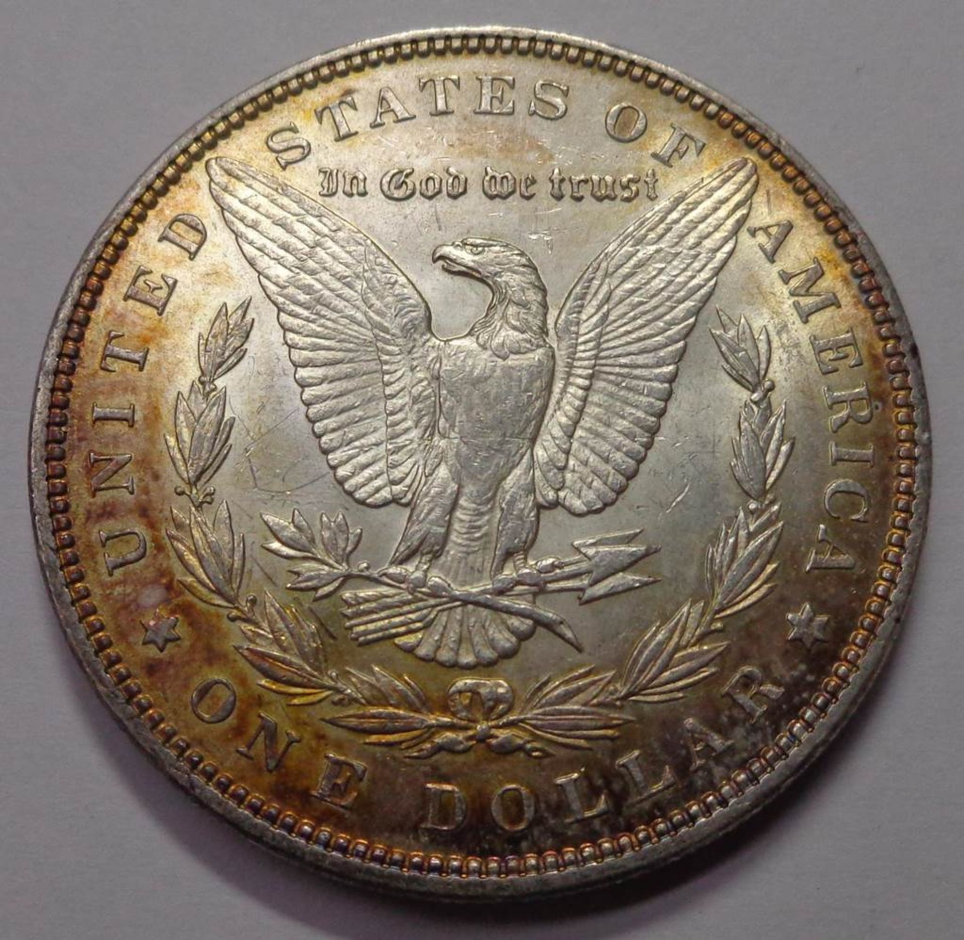 One Dollar, USA 1899, Morgan Silver Dollar, ss-vz., 26,74 gr. - Bild 2 aus 2