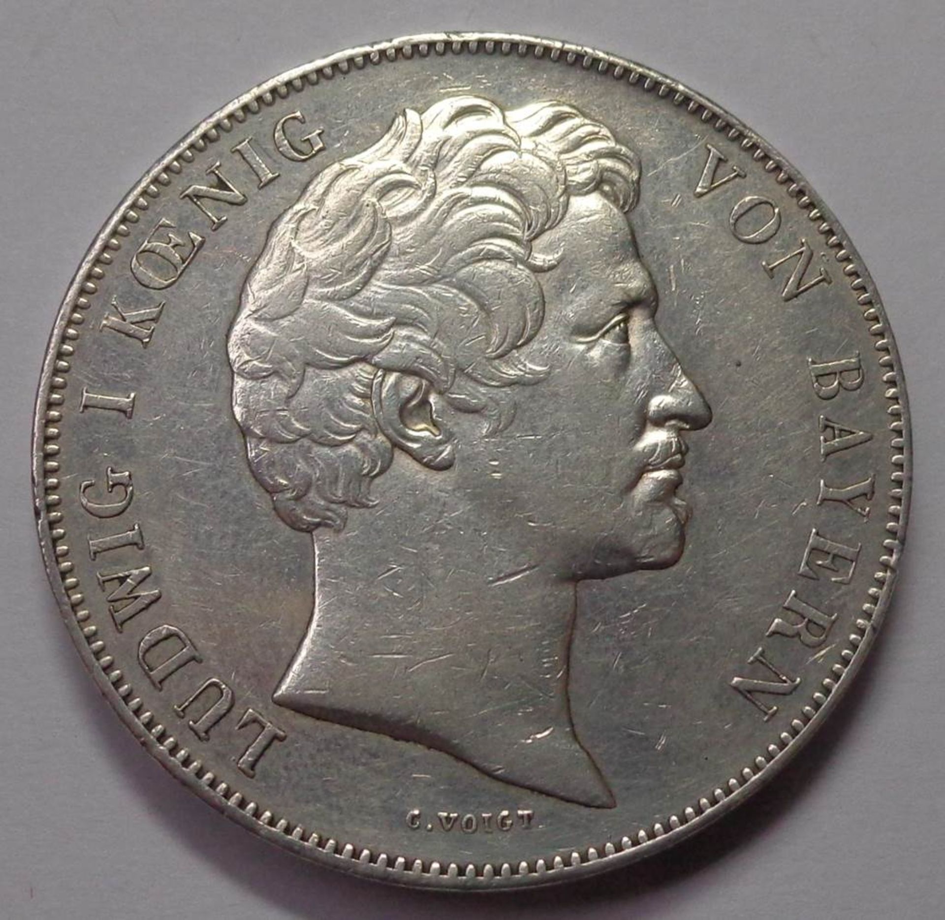 Medaille, Jubiläum Hochschule Erlangen, Ludwig I. König v. Bayern, 1843 vz., 37,03 g