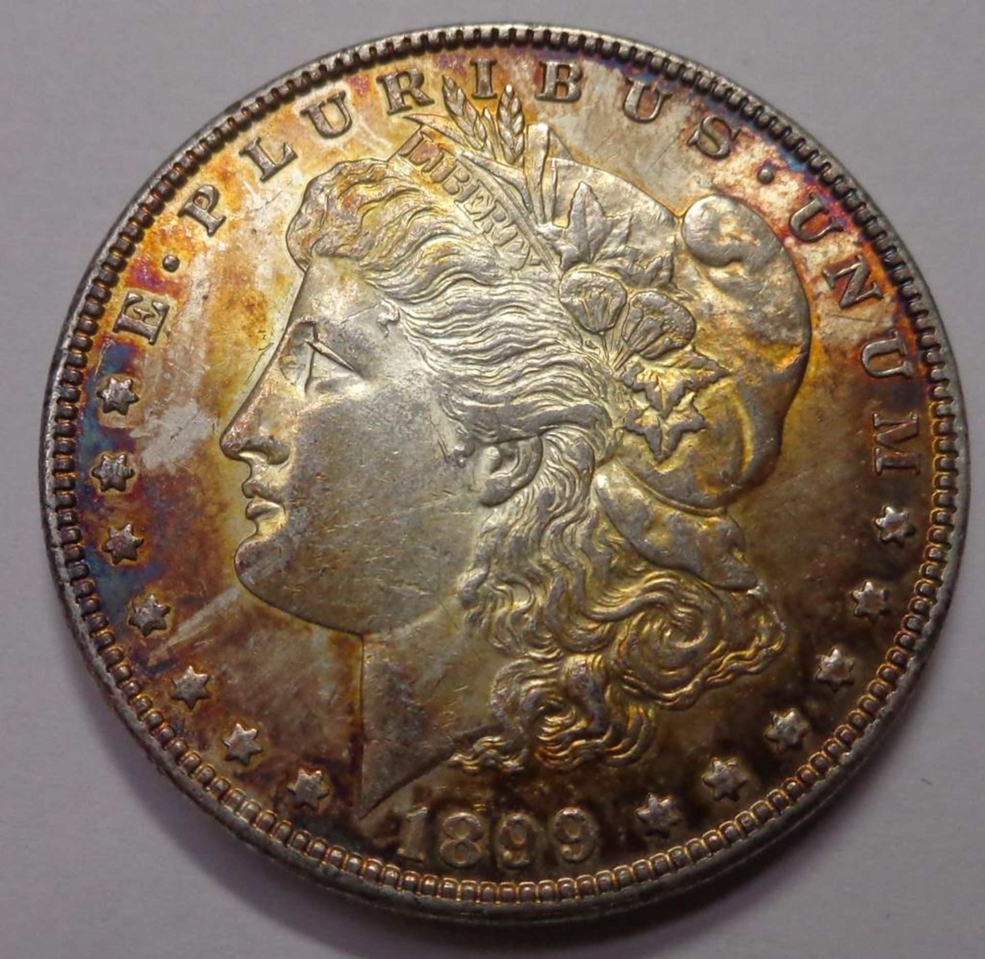 One Dollar, USA 1899, Morgan Silver Dollar, ss-vz., 26,74 gr.