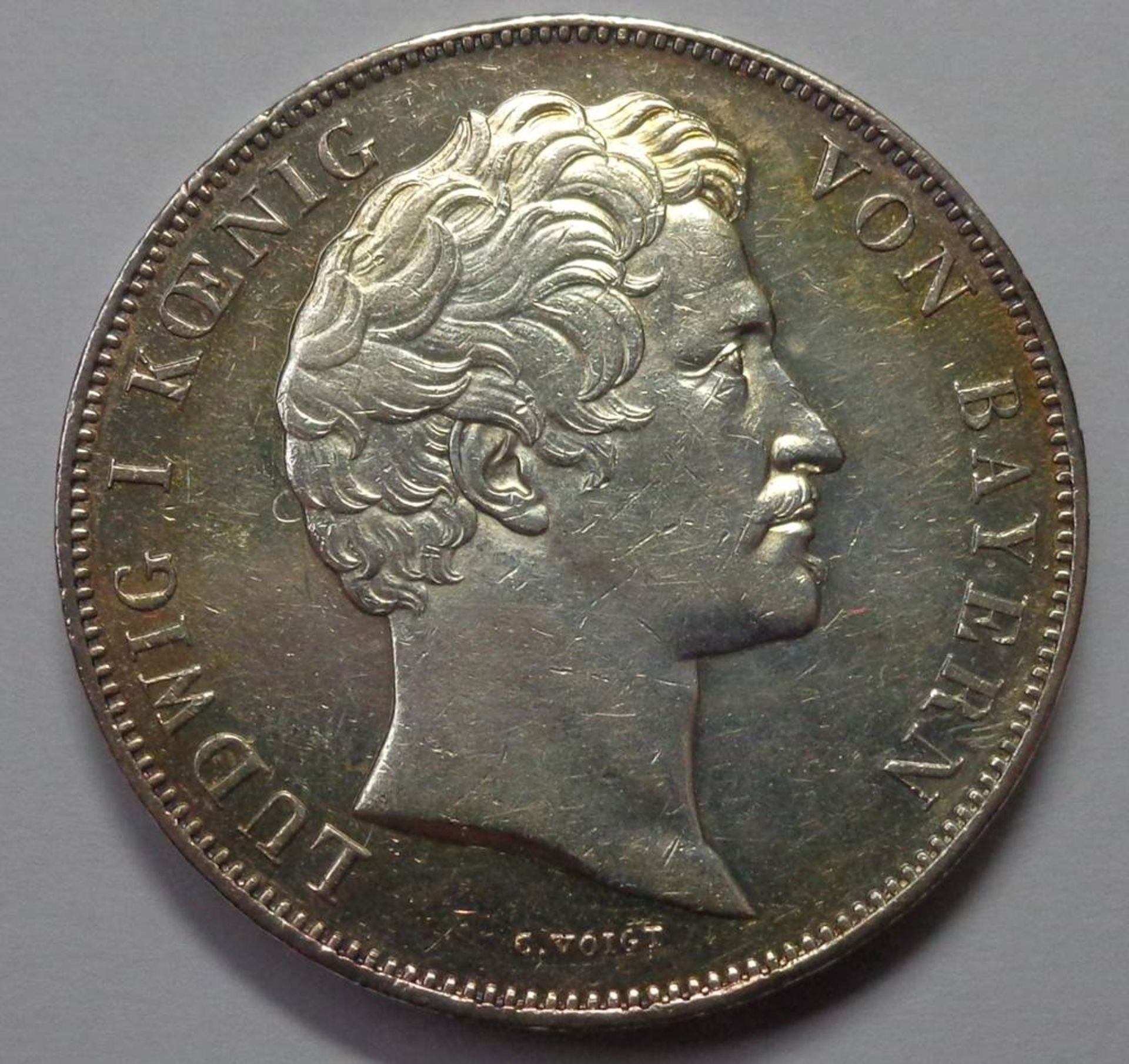 Doppeltaler, Ludwig I. König von Baden, 1839 ss-vz., 36,99 gr