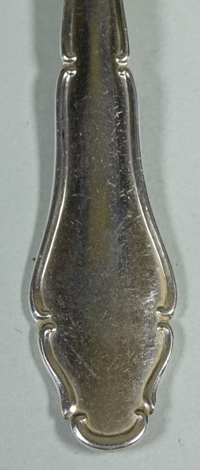6 Kaffeelöffel, 800er Silber,L- 13,5cm,zus.113gr.,Gebrauchsspure - Bild 2 aus 3