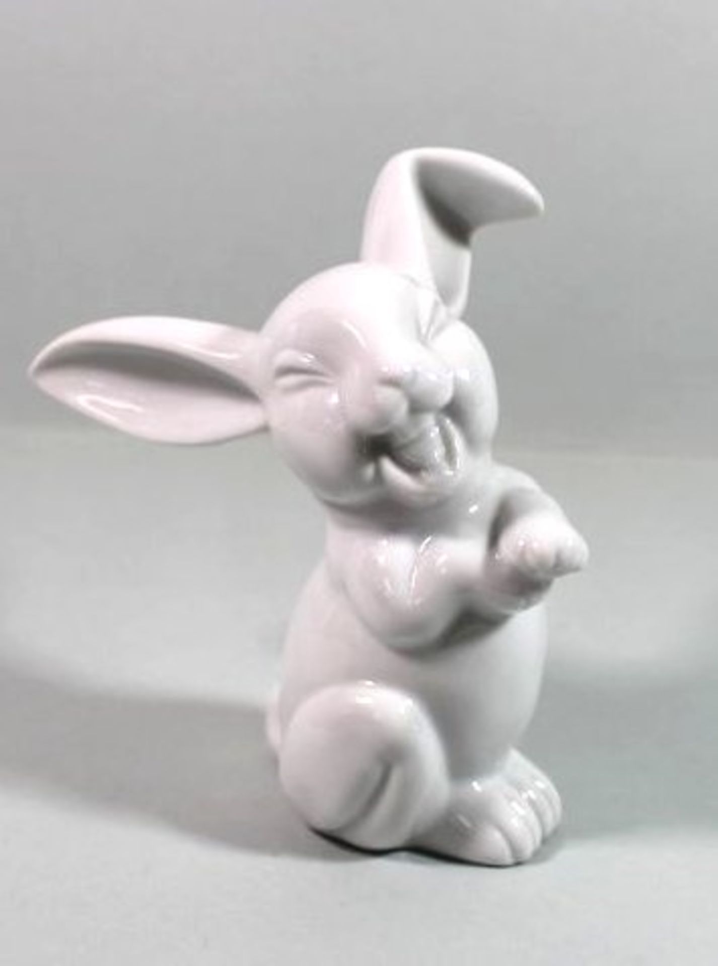 lachender Hase, Rosenthal, Entw. Max Hermann Fritz, Weißporzellan, H-13c