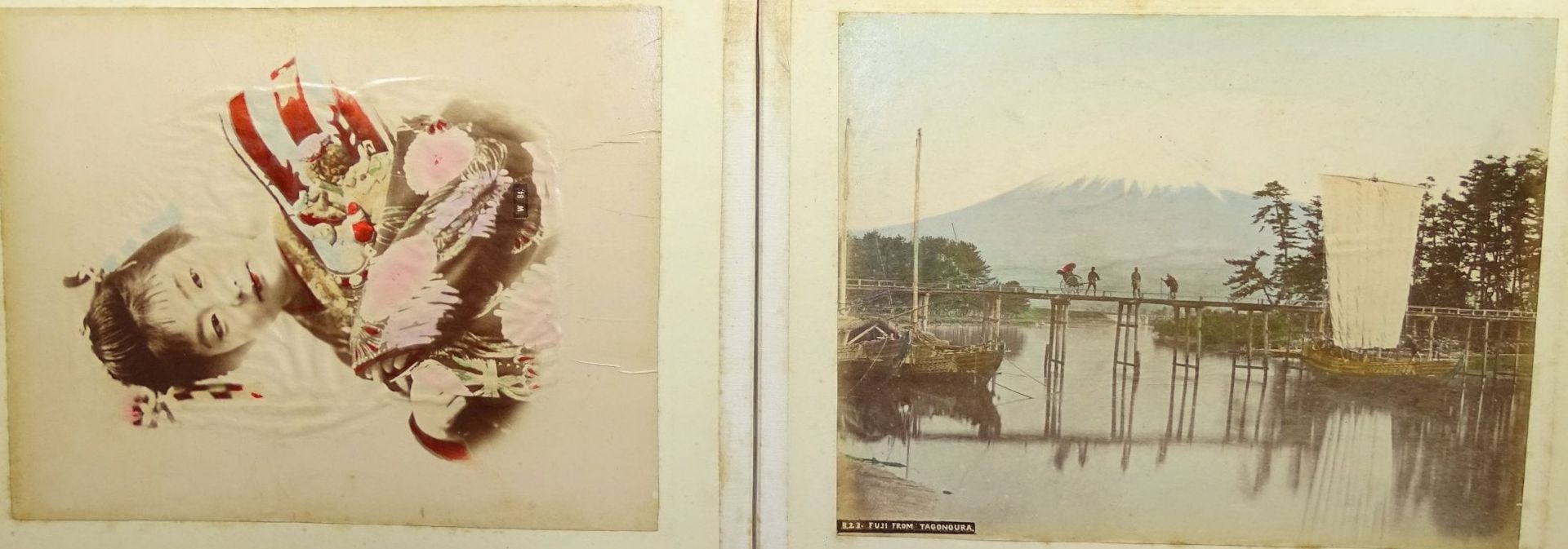 Lackalbum (27x35 cm) mit 44 grossformatigen Foto-Abzügen, Japan, eingeklebt, beschriftet, Alben - Bild 15 aus 17