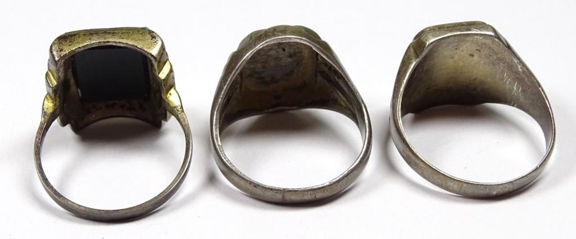 Siegel-Ringe 2x Silber 925/000, RG 65, 63, 61, 18,0 g - Bild 4 aus 4