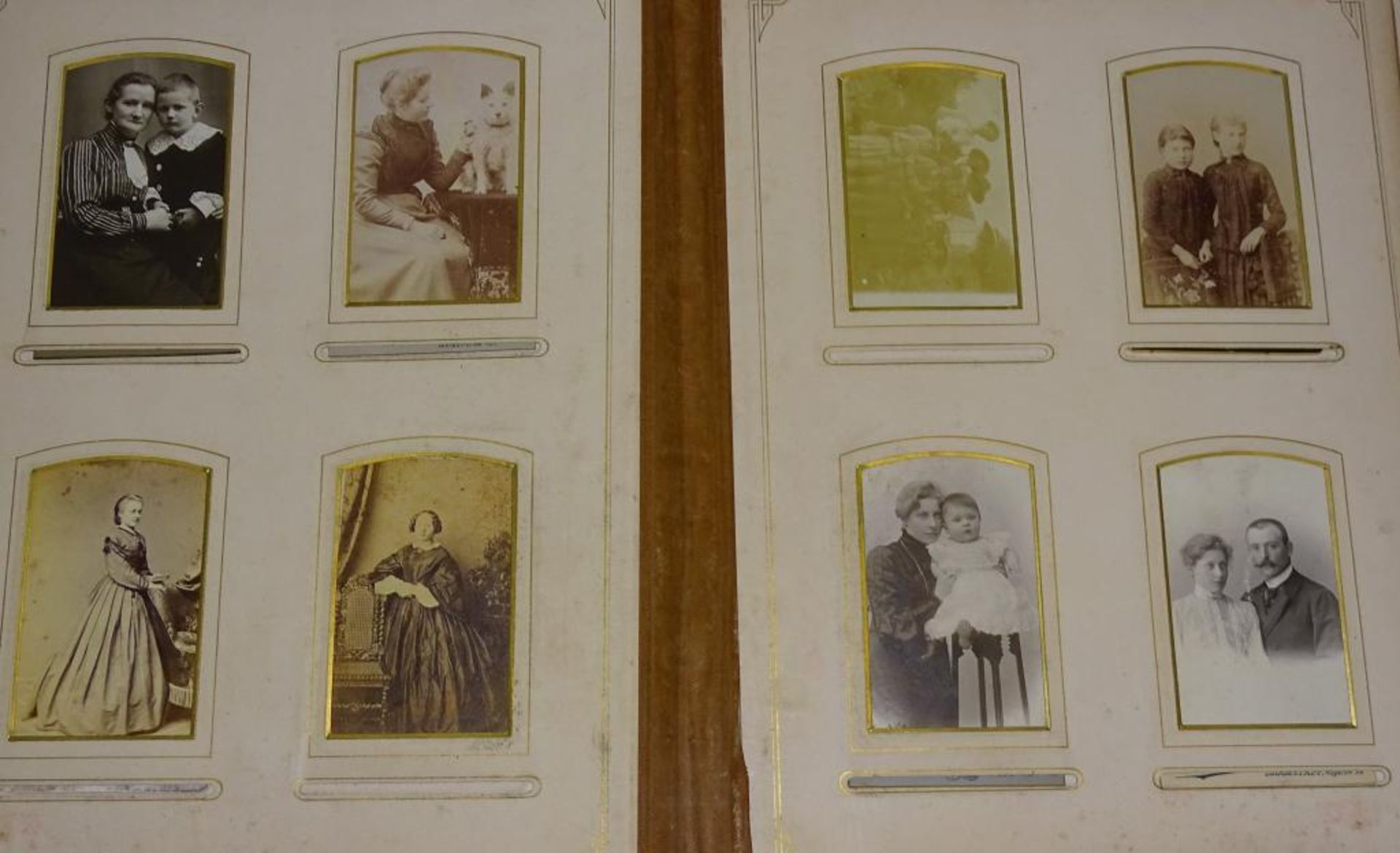 Album mit Fotos aus ca.1890,Band guter Zustand,Einband lose, 81 Stück,sowie ein paar los - Bild 9 aus 10