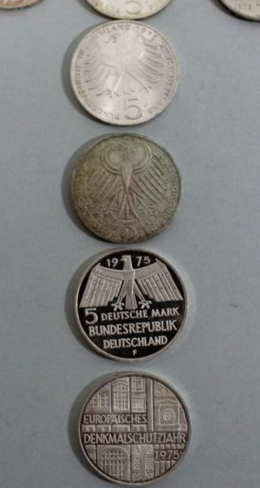 5 D-Mark Münzen zus. 200 DM, ab 1956. - Bild 5 aus 8
