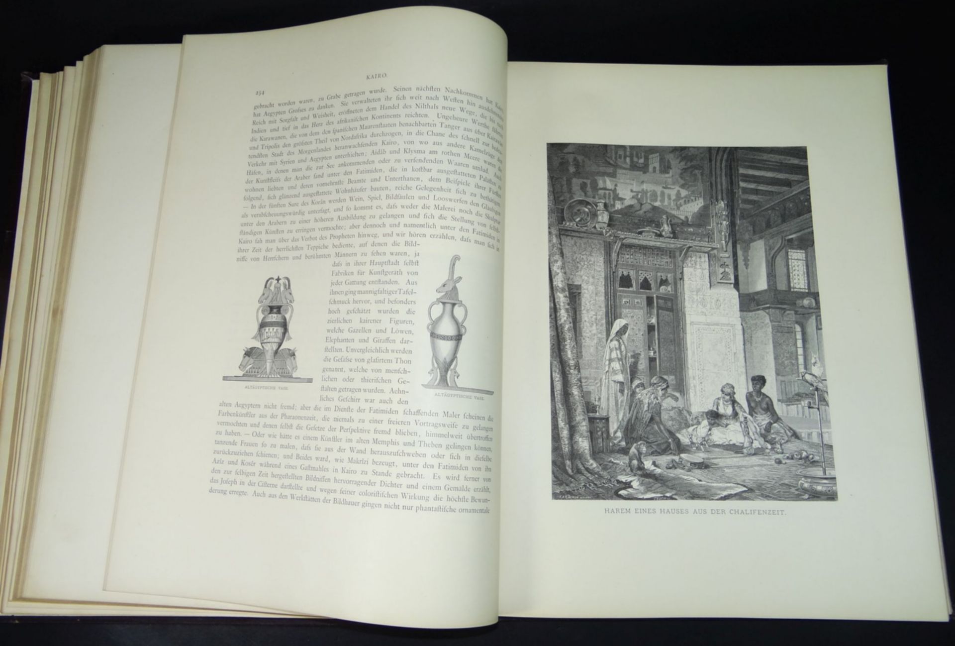 Ebers Georg, Aegypten, Ägypten in Bild und Wort Band I und II, 1879, Bde., Folio. 387/432 S., mit - Bild 6 aus 10