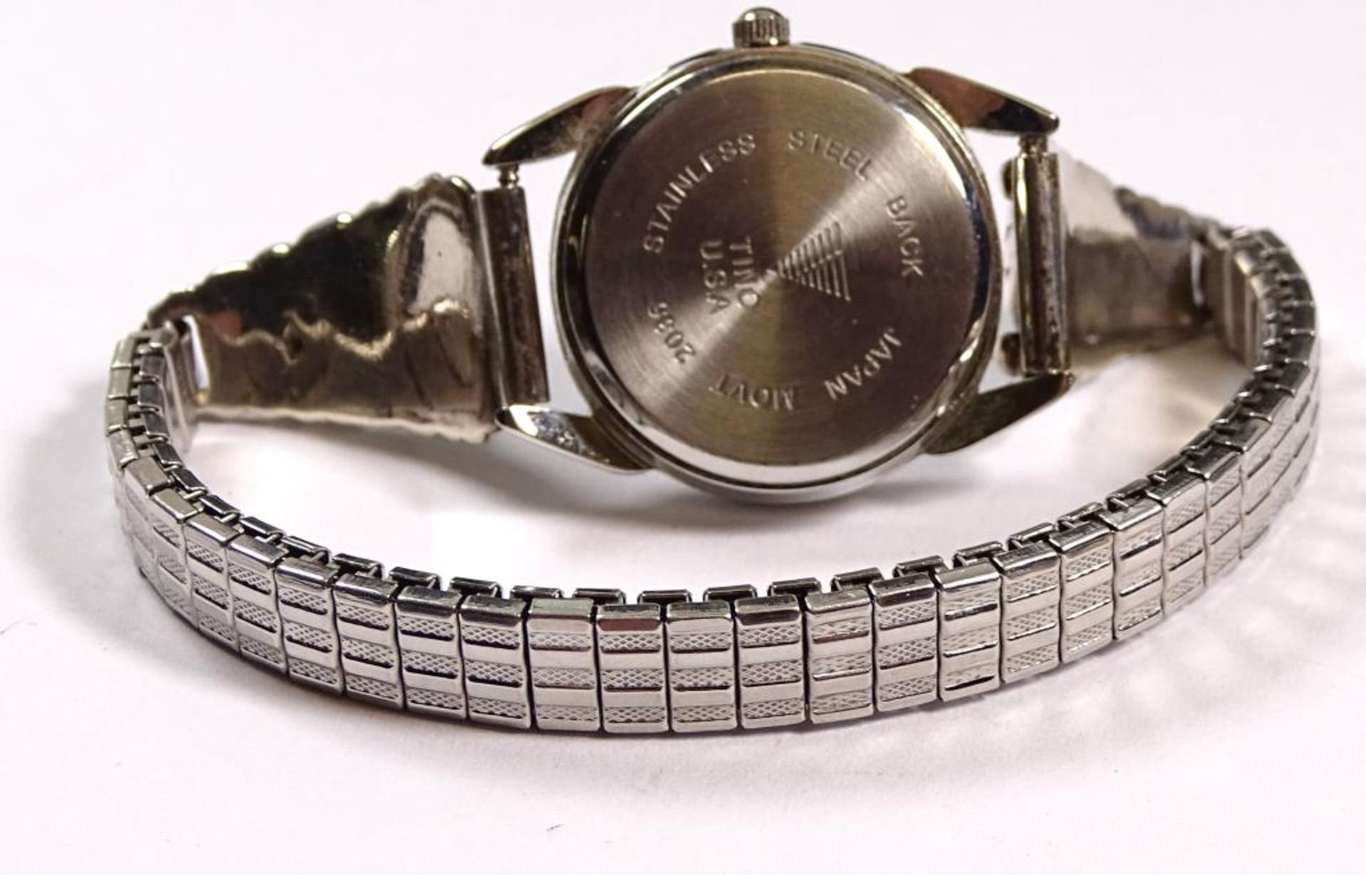 Damen Armbanduhr "Tino",Quartz,seitlich Silber mit türkisen , Band Edelstahl,derzeit läuft die - Bild 3 aus 3