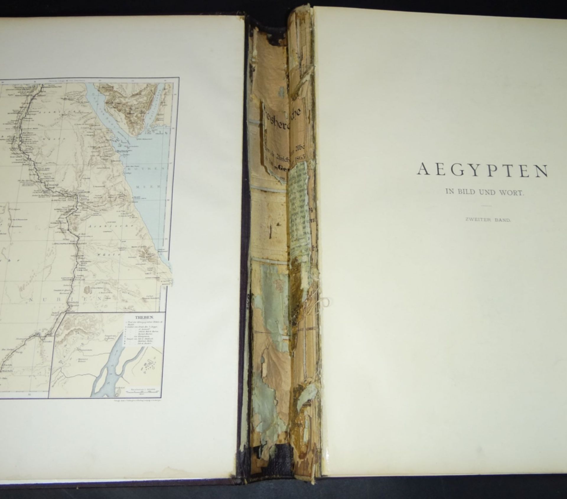 Ebers Georg, Aegypten, Ägypten in Bild und Wort Band I und II, 1879, Bde., Folio. 387/432 S., mit - Bild 7 aus 10