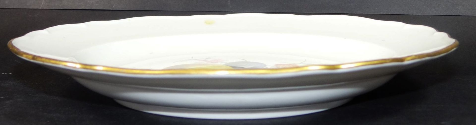 Teller "Meissen" polychromer Obstdekor, D-20 cm, 1.Wahl - Bild 2 aus 4