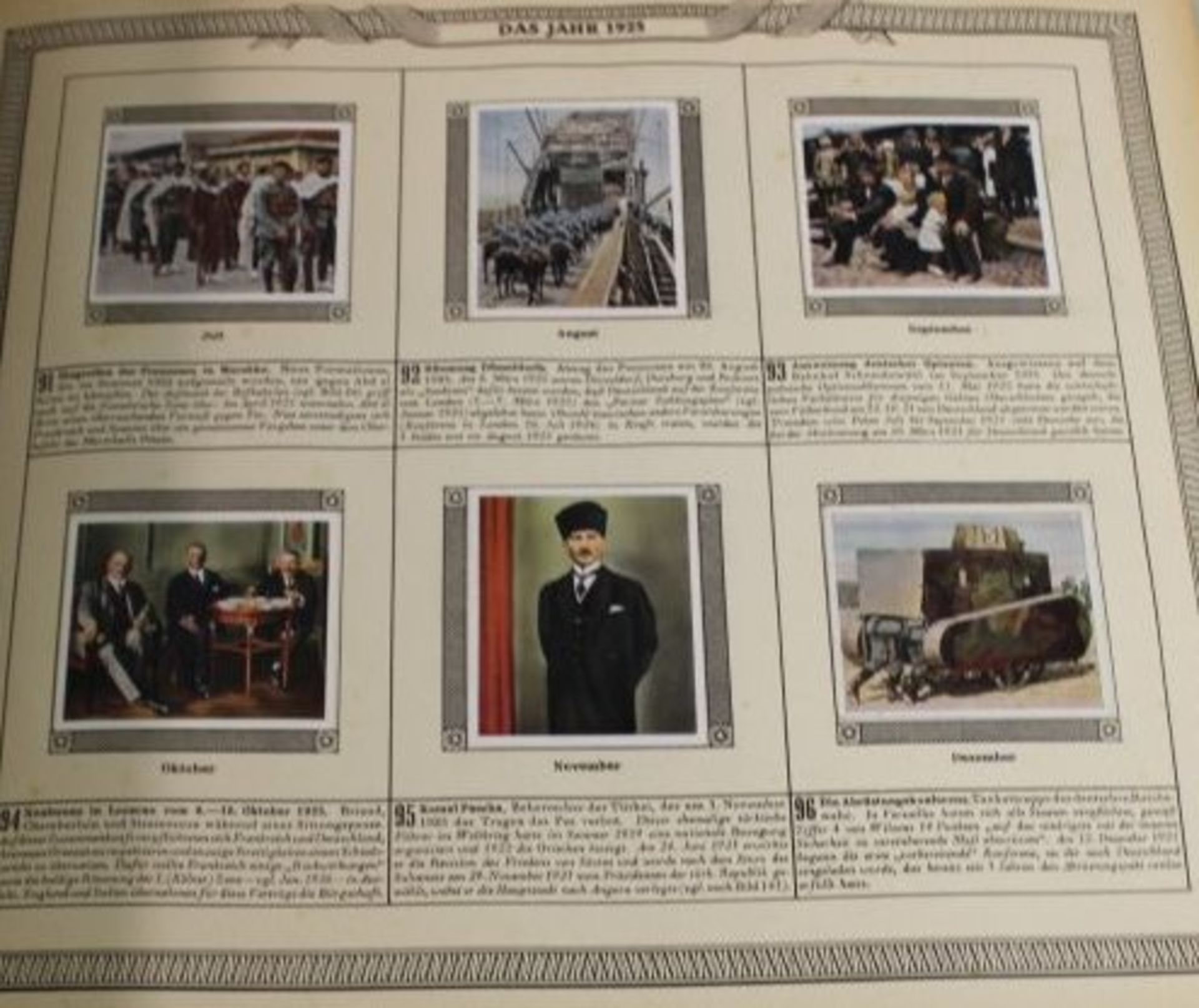 Sammelalbum "Die Nachkriegszeit 1918-1934", kompl. - Bild 2 aus 2