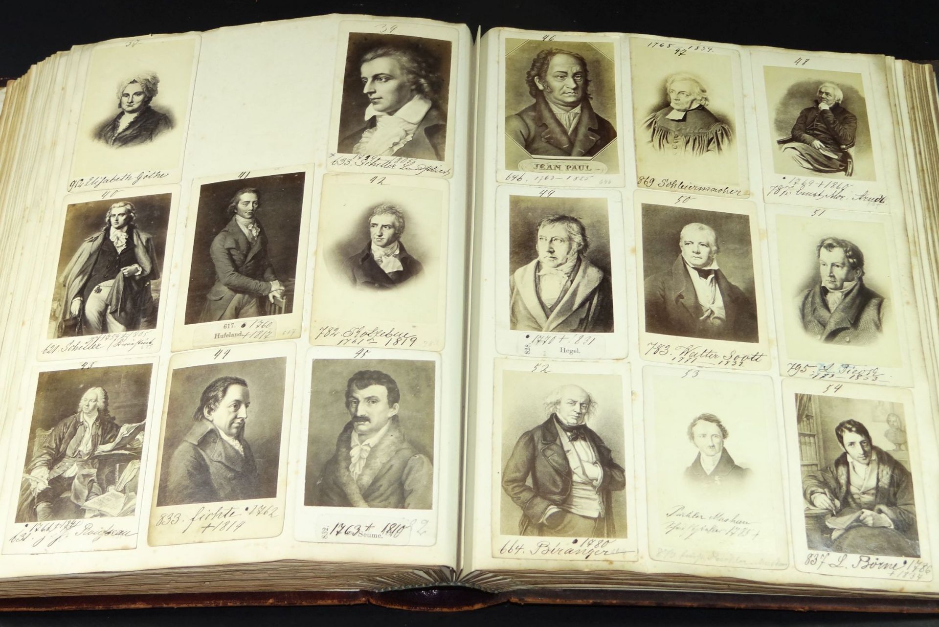 2x grosse Bücher voller Sammelbildchen um 1870, wohl Stahlstiche, ca. 850 Stück, eingeklebt und - Bild 6 aus 10