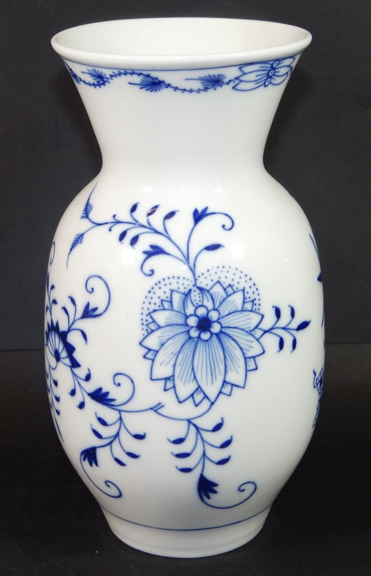 Vase "Meissen" Zwiebelmuster, 1.Wahl, H-18 cm - Bild 2 aus 4