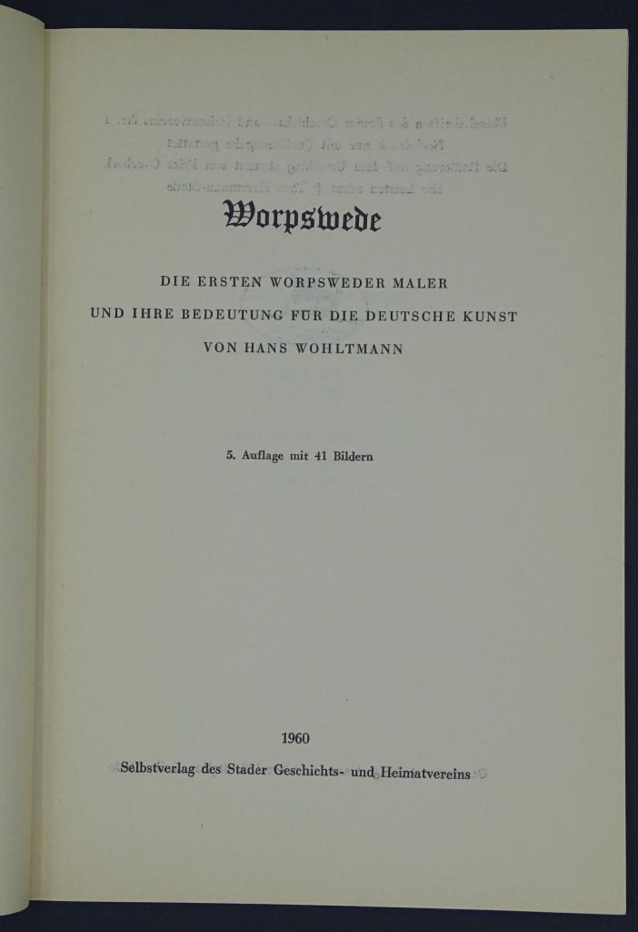"Worpswede", Die ersten Maler und Ihre Bedeutung, 5.Auflage mit 41 Bildern, 1960 - Bild 2 aus 8